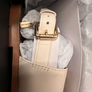 Chalk color coach sandals